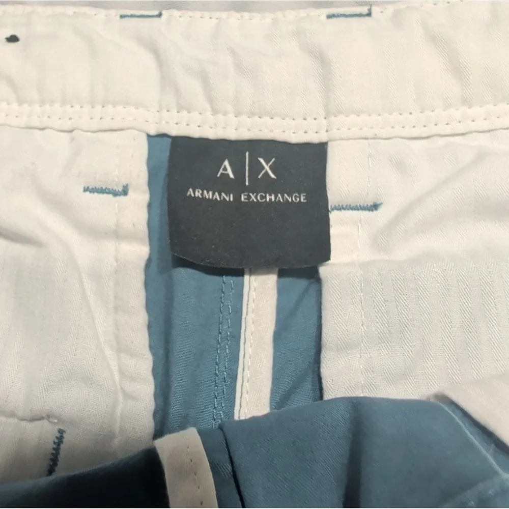Armani Exchange A|X Men's Slim Fit Chino Pants - Slate Blue - Size 31